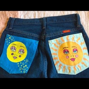 HAND PAINTED WRANGLER JEANS